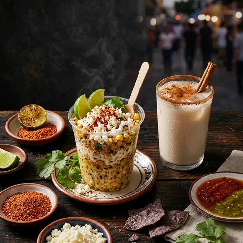 Coffee Horchata and aguas frescas